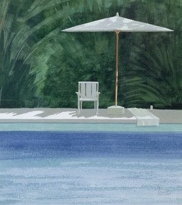 Poolside, 1994 (akryl på papper)